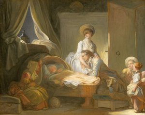 Der Besuch im Kinderzimmer, ca. 1775 von Jean Honore Fragonard