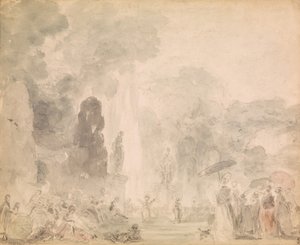 Ansicht eines Parks von Jean Honore Fragonard