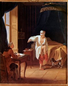Le lever de Voltaire à Ferney von Jean Huber