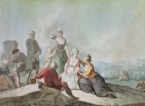 Voltaire im Gespräch mit den Bauern in Ferney