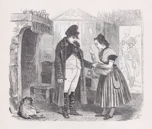 Erinnerungen an das Volk aus Die vollständigen Werke von Béranger, 1836 von Jean Ignace Isidore Gérard