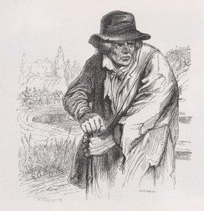 Der alte Vagabund aus den gesammelten Werken von Béranger, 1836