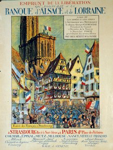 Befreiungskredit an der Bank von Elsass und Lothringen von Jean Jacques (1873 1951) Waltz
