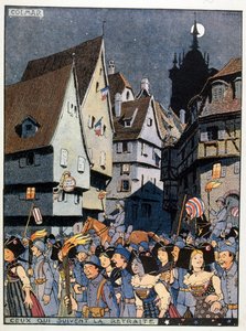 Französische Feierlichkeiten zur Rückkehr des Elsass nach Frankreich von Jean Jacques Waltz