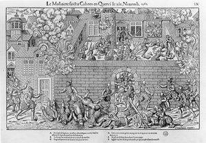 Das Massaker von Cahors von Jean Jacques (after) Perrissin