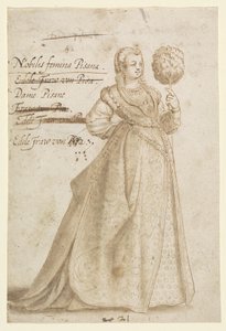 Eine edle Dame von Pisa von Jean Jacques Boissard