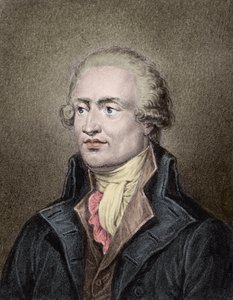 Porträt von Marie Jean Antoine Nicolas de Caritat, Marquis de Condorcet (1743 - 1794) - Gravur von Jean Jacques Frilley (1797-1850)