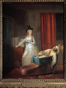 Charlotte Corday ermordet Jean Paul Marat