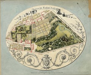 Plan des Montreuil-Anwesens von Madame Elisabeth, 1788