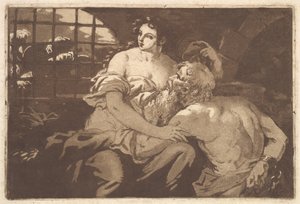 La charité romaine, in einem Album mit Recueil de Compositions par..., 1782-1821 von Jean Jacques Lagrenee