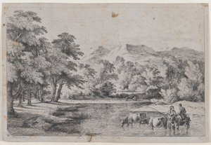 Landschaft nach Fouquières von Jean Jacques de Boissieu