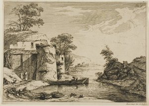 Der alte Turm am Flussufer