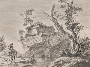 Titelblatt zu einer Serie von zehn Landschaften, 1763