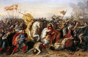 Die Schlacht von Saucourt-en-Vimeu am 3. August 881 von Jean Joseph Dassy