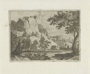 Felsen in einer Flusslandschaft