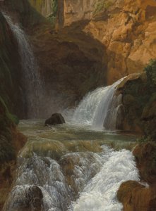 Ansicht der Wasserfälle von Tivoli von Jean Joseph Xavier Bidauld
