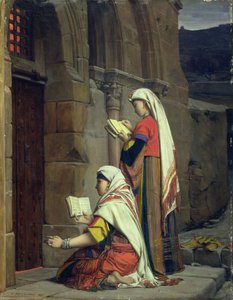 Christliche Frauen am Grab der Jungfrau, 1871 von Jean Jules Antoine Lecomte du Nouy