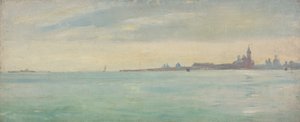 Venedig vom öffentlichen Garten aus gesehen von Jean Jules Antoine Lecomte du Nouy
