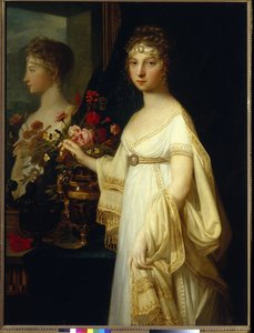 Porträt der Kaiserin von Russland Elisabeth Alexeievna, Prinzessin Louise Augusta von Baden (1779-1826)