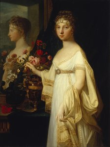 Porträt der Kaiserin Elisabeth Alexejewna, Prinzessin Luise von Baden, 1802 von Jean Laurent Monnier