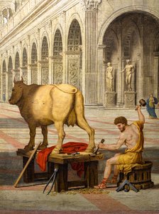 Daedalus und Pasiphaë von Jean Lemaire