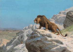 Löwe auf der Wache, ca. 1885
