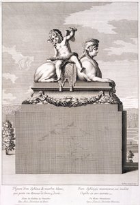 Figur einer Sphinx in Versailles, 1676 von Jean Lepautre