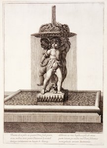 Brunnen mit drei vergoldeten Tänzern in Versailles, 1672 von Jean Lepautre