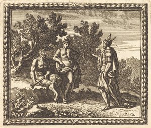 Midas mit Apollo und Pan von Jean Lepautre