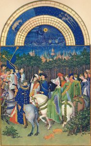 Mai - die Stadt Riom, 15. Jahrhundert, 1939 von Jean Limbourg