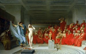 Phryne vor dem Areopag