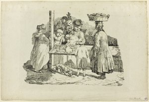 Der schlafende Fischhändler von Jean Louis André Théodore Géricault