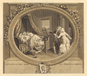 Sie haben den Schlüssel, aber er hat das Schloss gefunden von Jean Louis Anselin after Antoine Borel