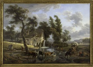 Die Mühle, zwischen 1772 und 1829 von Jean Louis Demarne