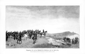 Napoleon III in der Schlacht von Solferino, 1863