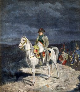 Der Kaiser Napoleon I. von Frankreich zu Pferd 1814 - Gravur nach Meissonier. von Jean Louis Ernest Meissonier