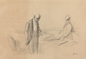 Bei der Konferenz, ca. 1919
