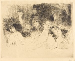 Am Spieltisch (erste Platte) von Jean Louis Forain