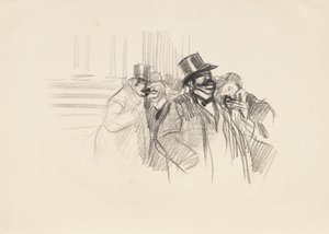 An der Börse, ca. 1900