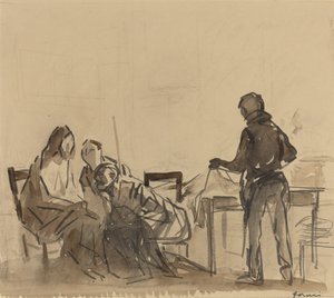 Vor dem Mahl in Emmaus von Jean Louis Forain