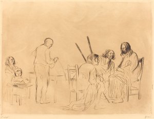 Vor dem Abendmahl in Emmaus (erste Platte)