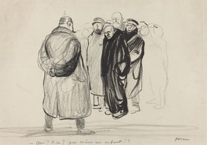 Bredouilles. Die Besatzung eines Zeppelins, wahrscheinlich 1915 von Jean Louis Forain