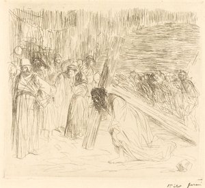 Christus trägt das Kreuz (fünfte Platte)