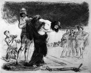 Christus wird seiner Kleidung beraubt, 1925 von Jean Louis Forain