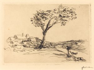 Landschaft in der Umgebung von Versailles von Jean Louis Forain