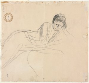 Liegende Frau verso, 1915