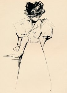 Studie in Indischer Tinte von Forain, ca. 1898