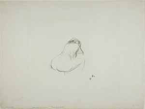 Studie einer nackten Frau von hinten von Jean Louis Forain