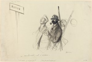 Am Rhein. -jetzt ist es das Hinterland. von Jean Louis Forain