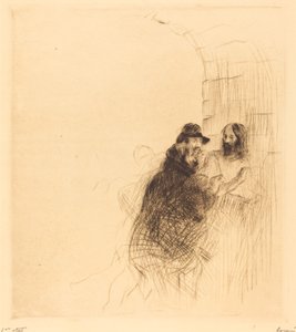 Das Treffen unter dem Bogen (zweite Platte) von Jean Louis Forain